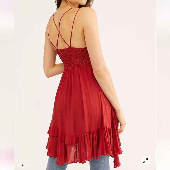 Free People Red Asymmetrical Dress - Picture 3 of 5